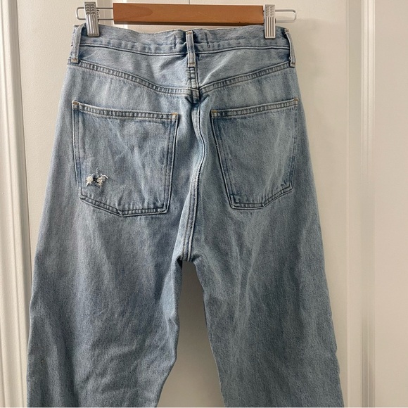 SALE! Agolde Button Front Straight Leg Classic Blue Women's Jeans Size 26 - Picture 5 of 9
